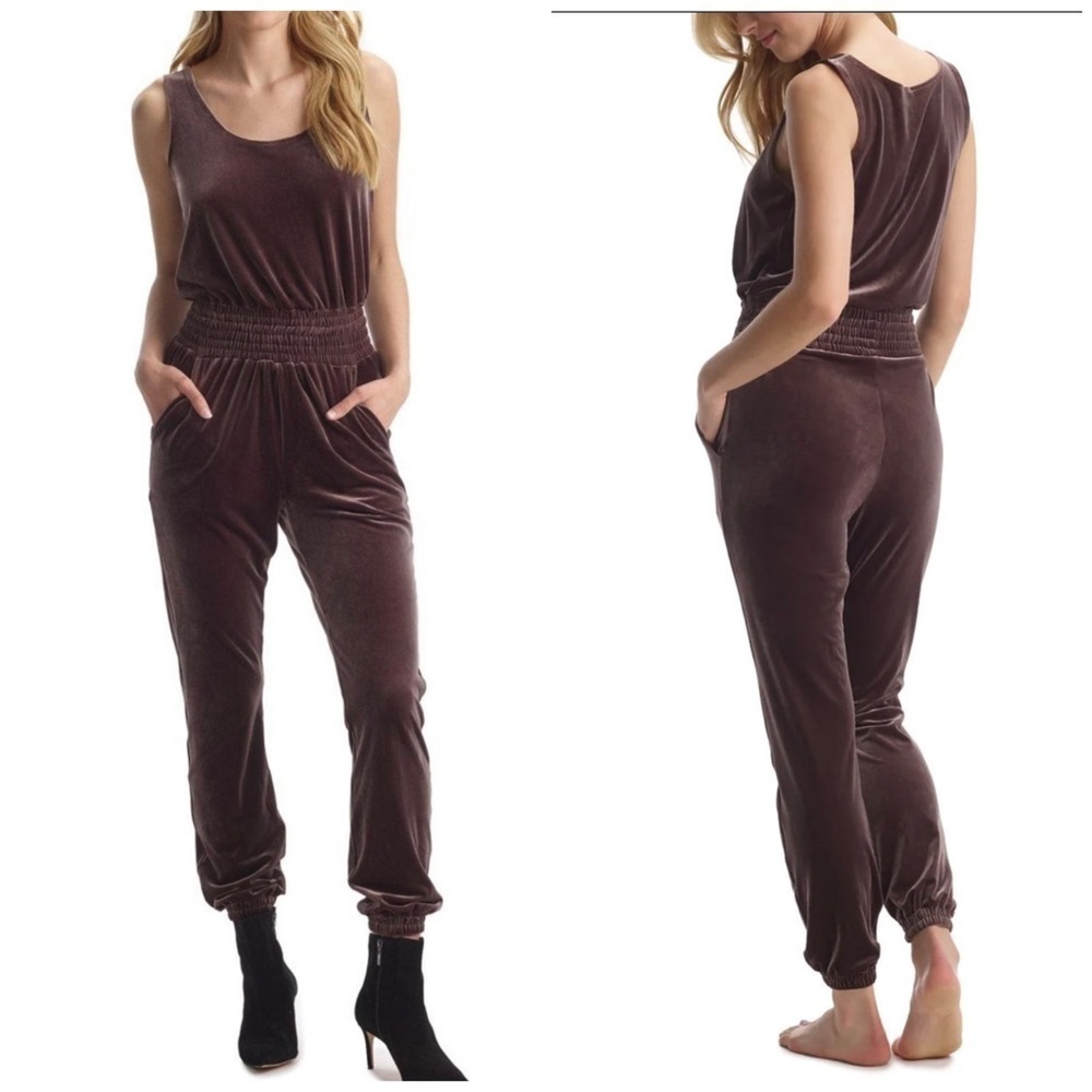 COMMANDO Velvet Lightweight Sleeveless Tank Jumpsuit Size XS NWT Festival